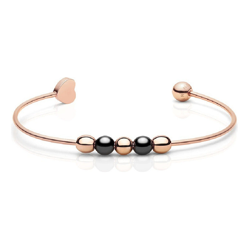 Pulsera Bering Bangle Rose Gold Heart 625-6337-057