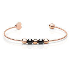 Pulsera Bering Bangle Rose Gold Heart 625-6337-057