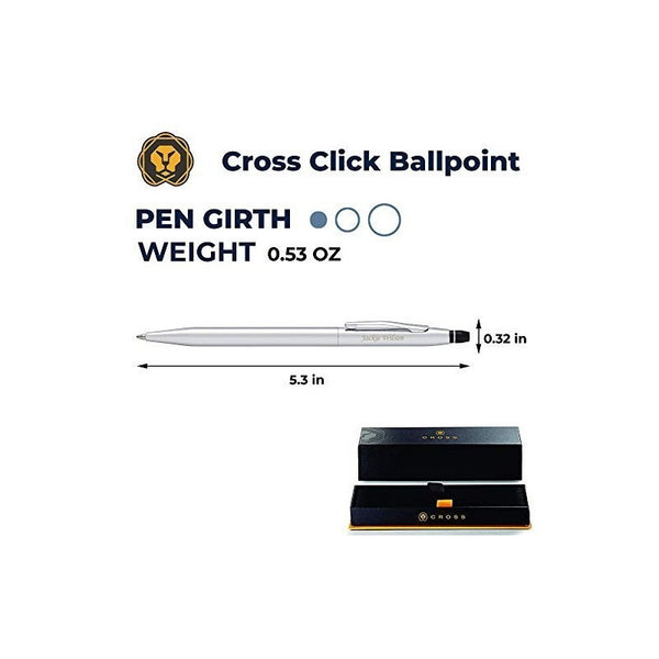 Lapicera Boligrafo Cross Click Chrome AT0622-101
