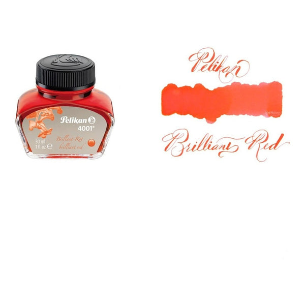 Tinta Para Pluma Fuente Pelikan 4001 - 30 Ml - Rojo