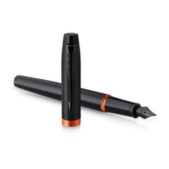 Lapicera Pluma Fuente Parker Im Vibrant Rings Flame Orange M