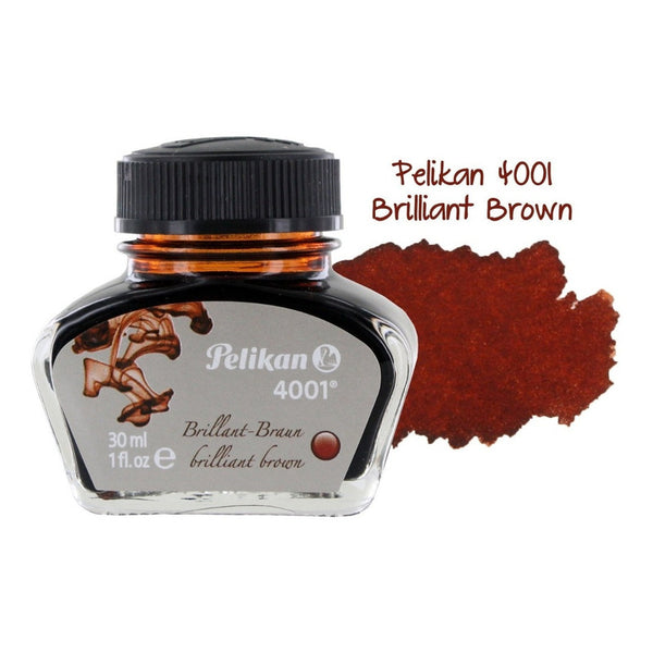 Tinta Para Pluma Fuente Pelikan 4001 - 30 Ml - Café