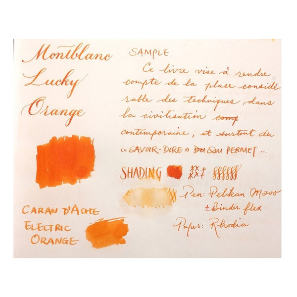 Tinta Set Repuesto Boligrafo Montblanc - M - Lucky Orange