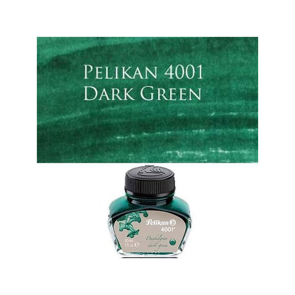 Tinta Para Pluma Fuente Pelikan 4001 - 30 Ml - Verde Oscuro