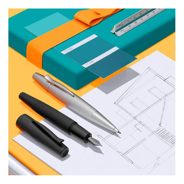 Lapicera Bolígrafo Faber-castell E-motion Pure Silver