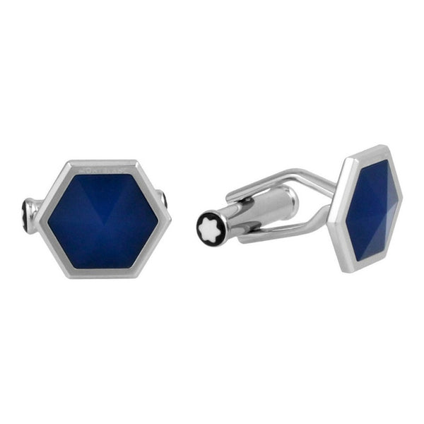 Cufflinks Gemelos Montblanc Sartorial Blue Onyx Hex - 118600