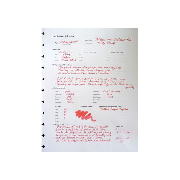 Tinta P/pluma Fuente Pelikan 4001 Cartridges Largo Rojo