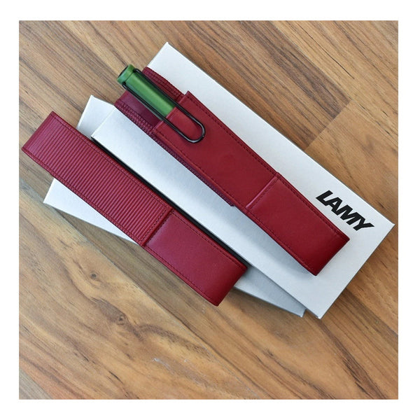 Lapicera Estuche Lamy Leather Para 1 Lápiz - Rojo