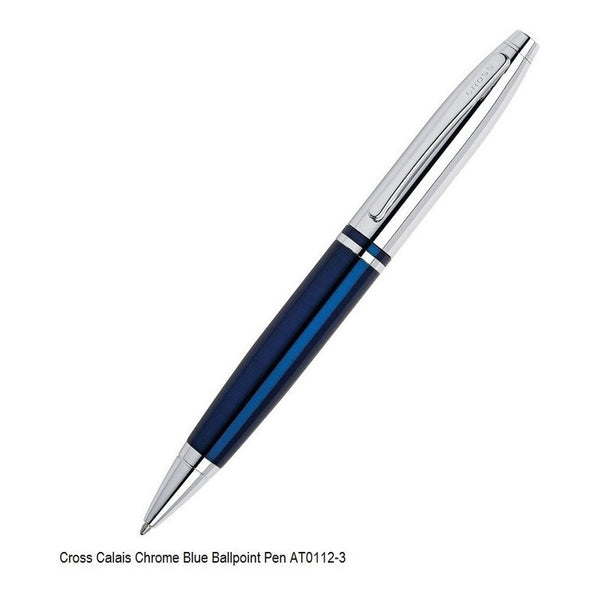 Lapicera Boligrafo Cross Calais Chrome/blue At0112-3
