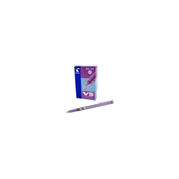 Pack 12 Lápices De Tinta Pilot V5 Hi-tecpoint Violet
