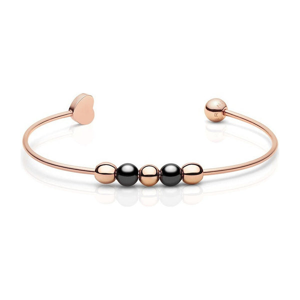 Pulsera Bering Bangle Rose Gold Heart 625-6337-057