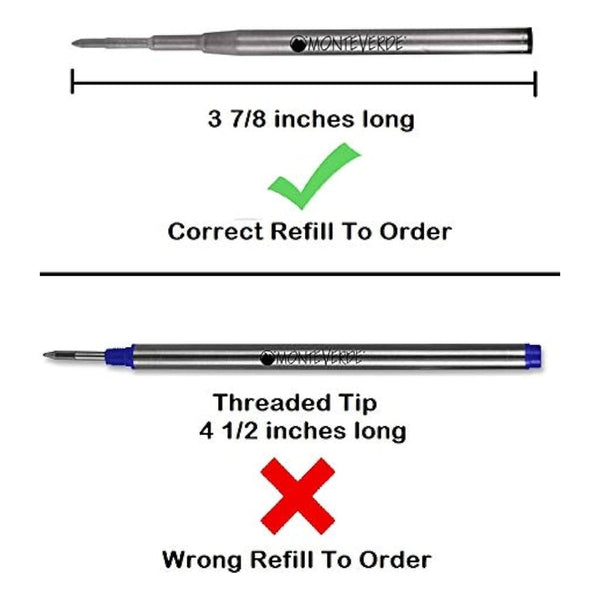 Repuesto Monteverde Boligrafo Tinta Negro Medium