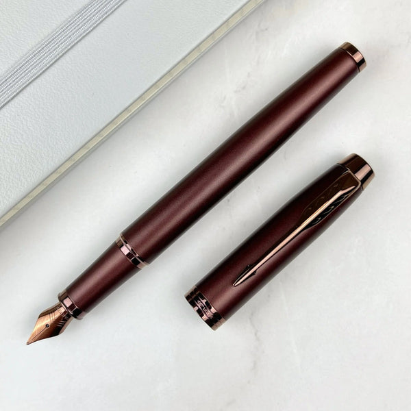 Lapicera Pluma Fuente Parker Im Monochrome Burgundy Medium