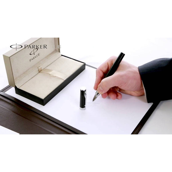 Lapicera Parker 5th Ingenuity Black Silver Lacquer Ct