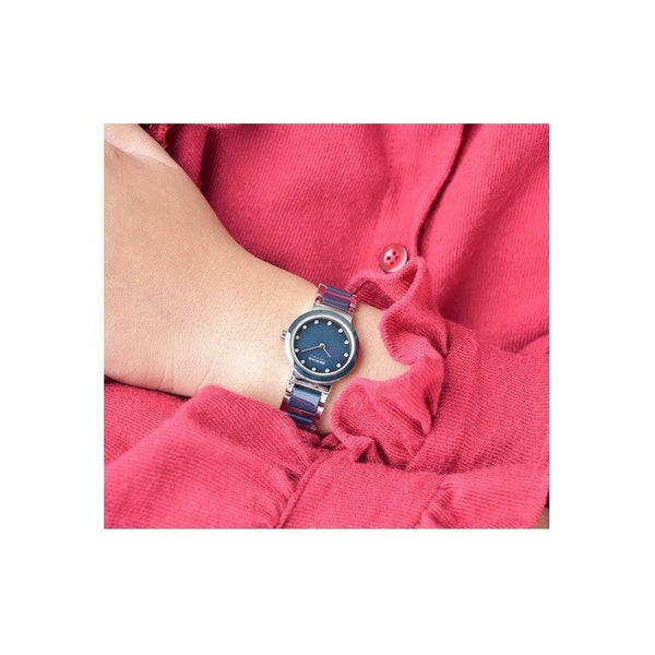 Reloj Bering Ladies Watch Ceramic Blue Silver 10725-787
