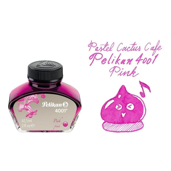 Tinta Para Pluma Fuente Pelikan 4001 - 62,5 Ml - Rosado