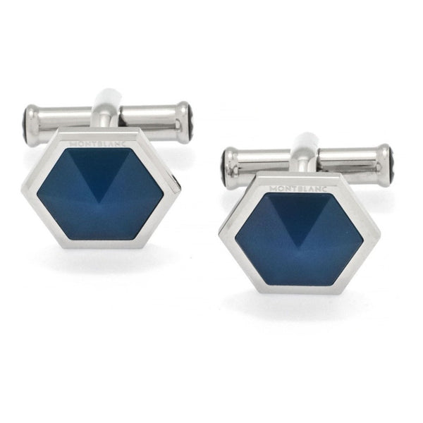 Cufflinks Gemelos Montblanc Sartorial Blue Onyx Hex - 118600