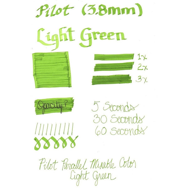 Cartridges Pluma Caligrafia Pilot Parallel Color Verde Claro