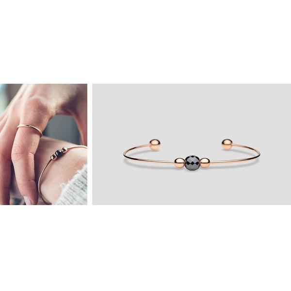 Pulsera Bering Bangle Rose Gold Heart 625-6337-057