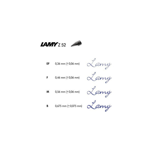 Plumín Lamy Z52 Black Lx - Extra Fine (ef)