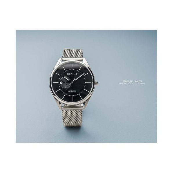 Reloj Bering Men Watch Automatic Black Silver 16243-077