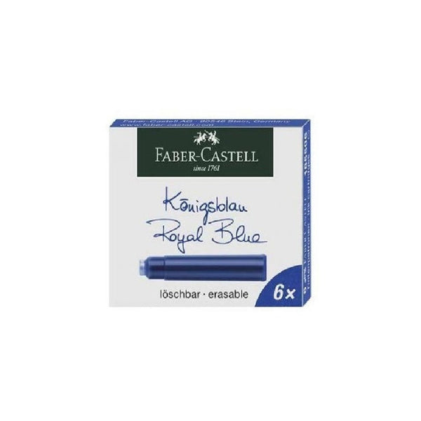 Tinta Para Pluma Fuente Faber-castell - Cartridges- Azul