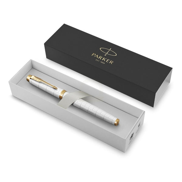 Lapicera Pluma Fuente Parker Im Premium Pearl Gt - Fine