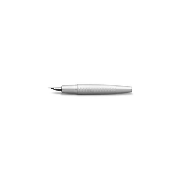Lapicera Pluma Faber-castell E-motion Pure Silver - Medium