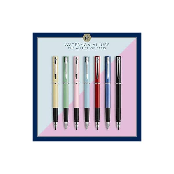 Lapicera Pluma Fuente Waterman Allure Pastel Blue Ct - Medium (M)