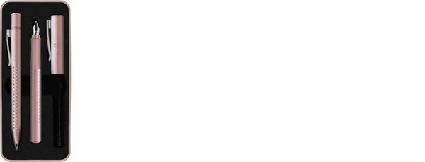 Lapicera Set Grip Faber-Castell Pale Rose Pluma + Boligrafo
