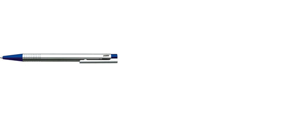 Lapicera Boligrafo Lamy Logo Stainless Steel Matt Blue