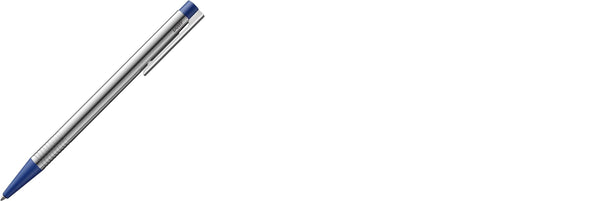 Lapicera Boligrafo Lamy Logo Stainless Steel Matt Blue