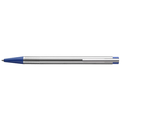 Lapicera Boligrafo Lamy Logo Stainless Steel Matt Blue