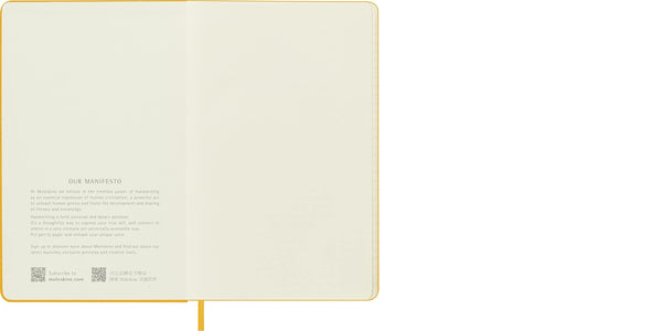Moleskine Libreta Rayas Tapa Dura Large Classic Orange-Yellow Fabric