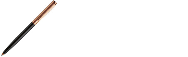Boligrafo Otto Hutt Design 01 Guilloche Negro/Oro Rosado