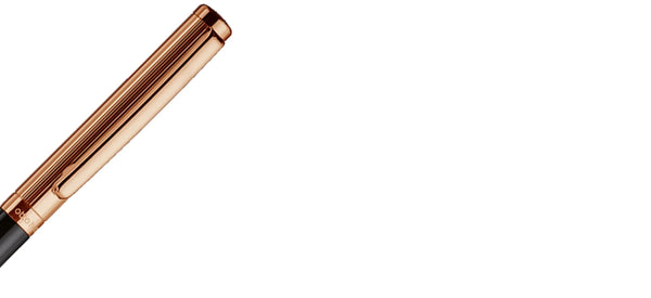 Boligrafo Otto Hutt Design 01 Guilloche Negro/Oro Rosado