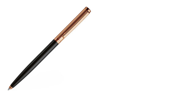 Boligrafo Otto Hutt Design 01 Guilloche Negro/Oro Rosado