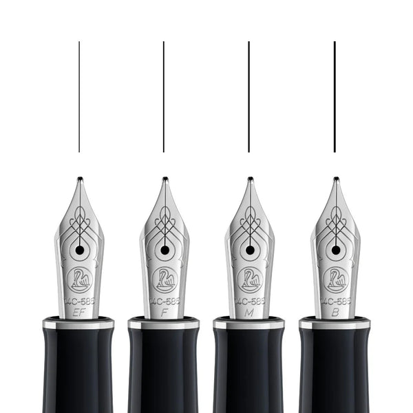 Lapicera Pluma Fuente Pelikan M405 Silver White - ExtraFine (EF)