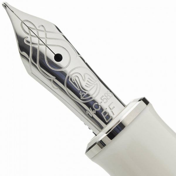Lapicera Pluma Fuente Pelikan M405 Silver White - ExtraFine (EF)