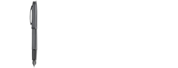 Pluma Fuente Sheaffer 100 Shinny Dark Grey Gunmetal PVD Medium (M)