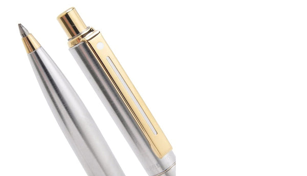 Lapicera Bolígrafo Sheaffer Sentinel Chrome With Gold Trim Gt