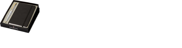 Lapicera Set Sheaffer Boligrafo Chrome GT + Libreta A6