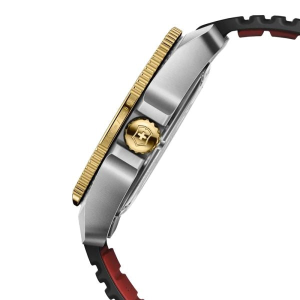 Reloj Victorinox Journey 1884 Black Gold Rubber Strap Black 43mm 242014