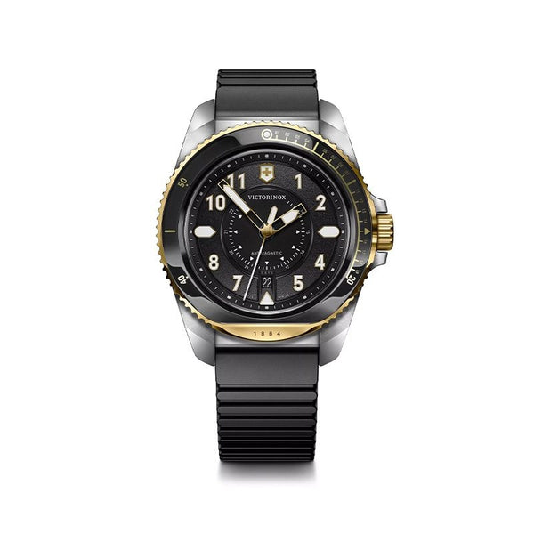 Reloj Victorinox Journey 1884 Black Gold Rubber Strap Black 43mm 242014