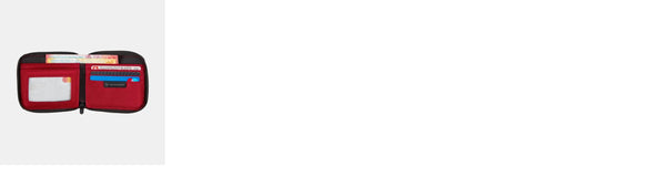 Billetera Victorinox Zip-around Rfid Red Nylon 611970