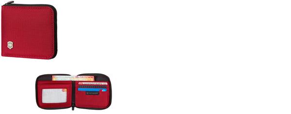 Billetera Victorinox Zip-around Rfid Red Nylon 611970