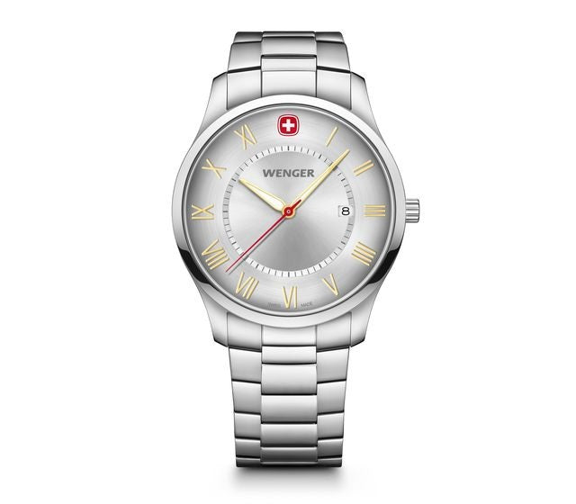 Reloj Wenger Classic City SS Silver Roman Cuarzo 01.1441.136