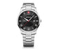 Reloj Wenger Classic City Steel Black Roman Cuarzo 01.1441.140