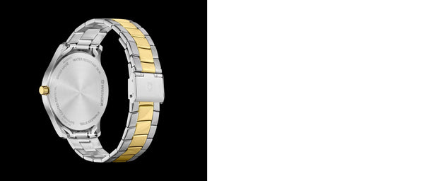 Reloj Wenger Classic City Steel Gold Blue Roman Cuarzo 01.1441.141