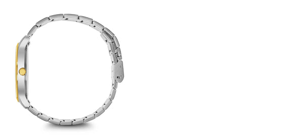 Reloj Wenger Classic City Steel Gold Blue Roman Cuarzo 01.1441.141